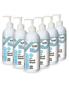SURE Hand Wash 6x0.5L - Mieto käsienpesuneste