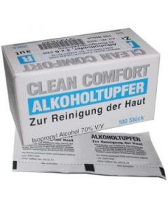 Injektiopyyhe/desinfektiopyyhe 3x3cm, 100kpl/rasia